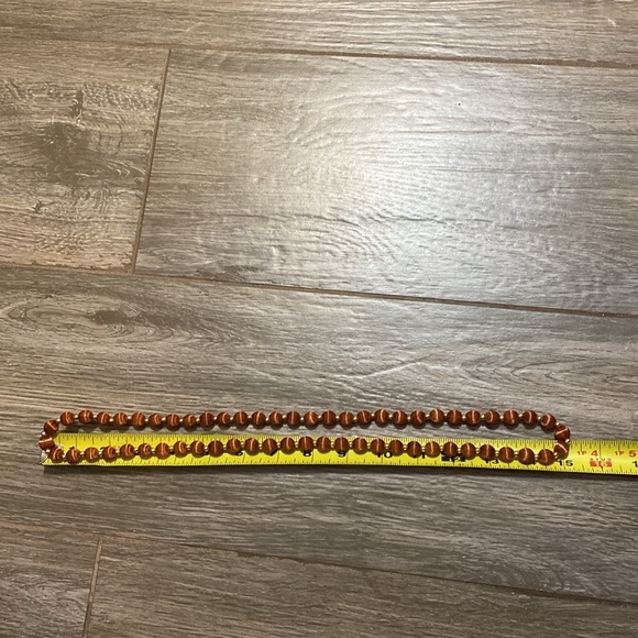 Vintage Spun Silk Bead Endless Necklace & Earrings - Picture 5 of 10